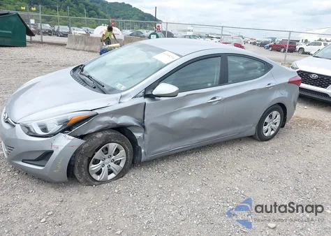 2016 Hyundai Elantra Se from USA, damaged, VIN 5NPDH4AEXGH665691